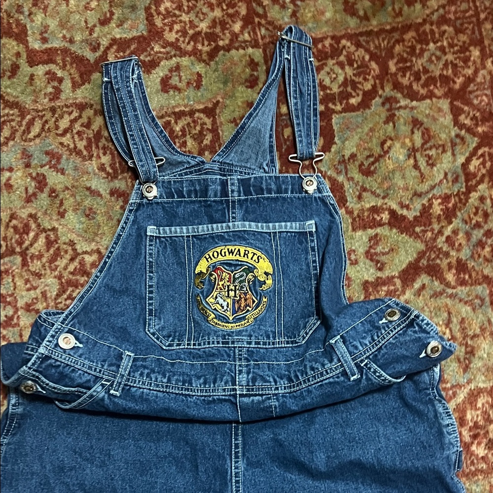 Hogwarts Denim Overalls - Picture 2 of 6